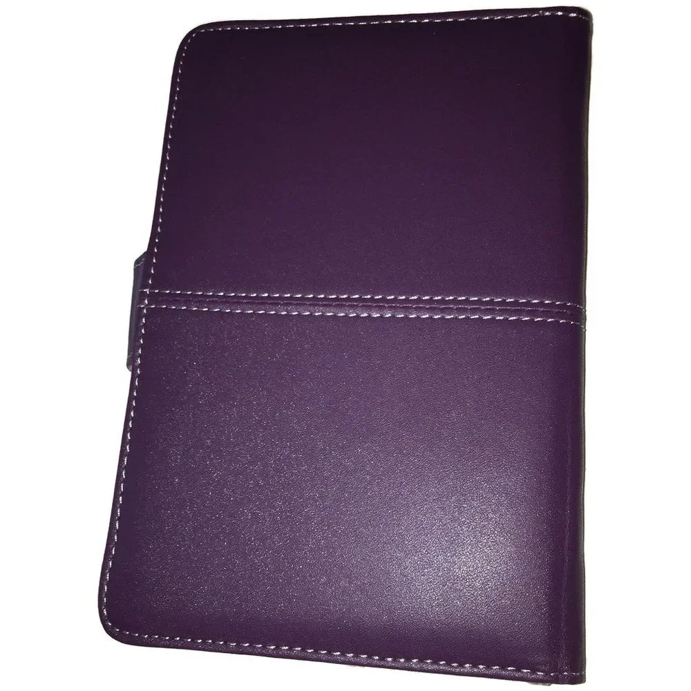 Purple Faux Leather Kindle 3 Keyboard Case Cover
